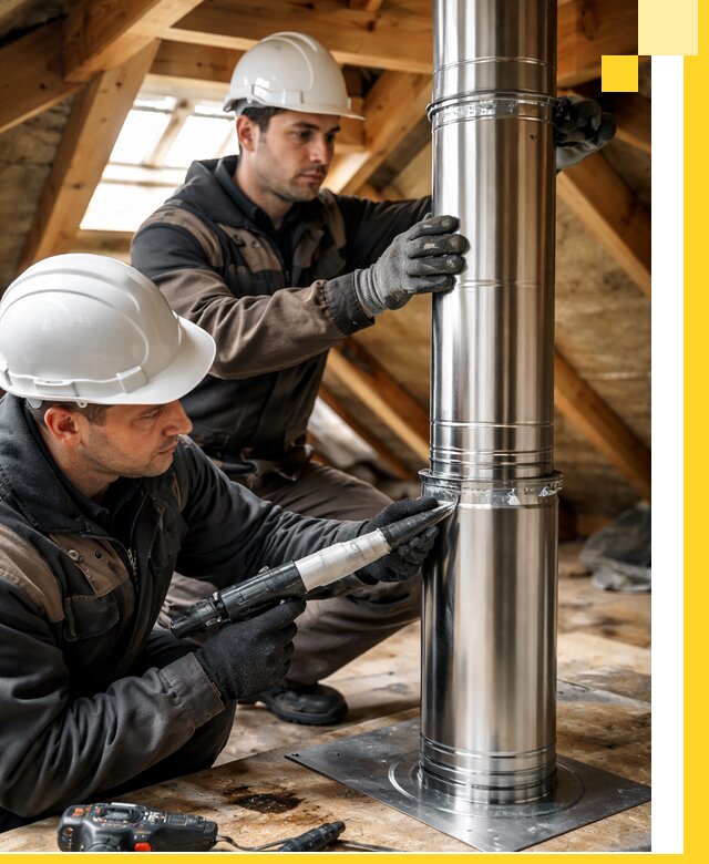 Монтаж дымоходов для каминов в Геленджике с гарантией качества