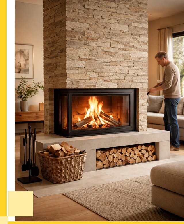 Дровяной камин под ключ в Геленджике от 207880 р. | ЭриданГлн