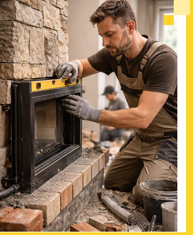 Дровяные камины под ключ в Геленджике: монтаж, обустройство