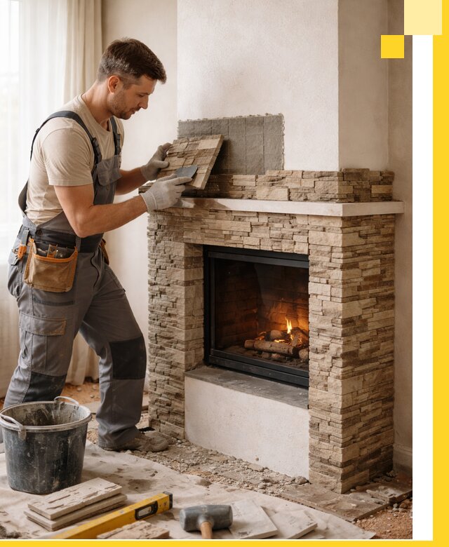 Изготовление и монтаж каминов для дома под ключ в Геленджике