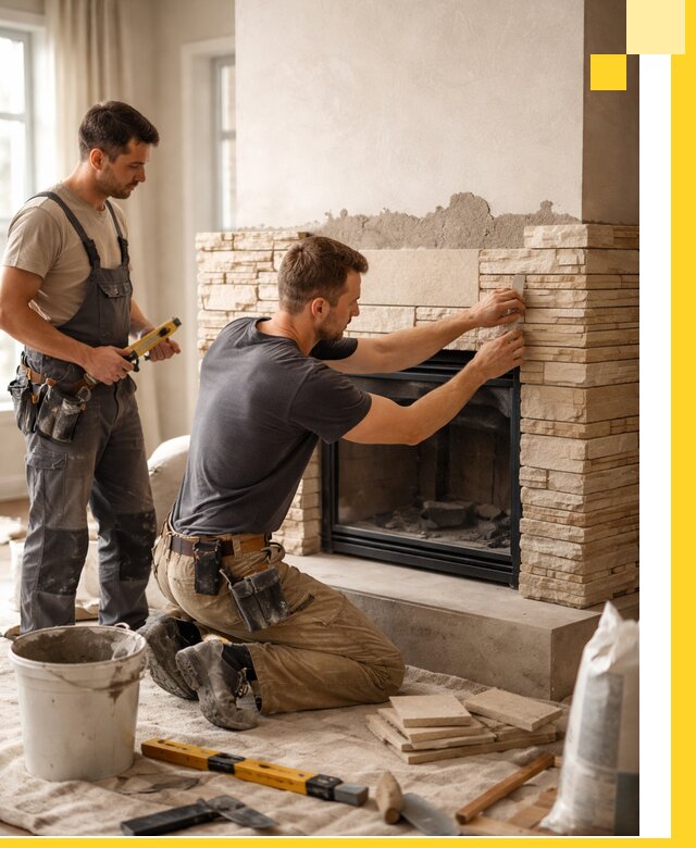 Установка и монтаж каминов для загородного дома в Геленджике