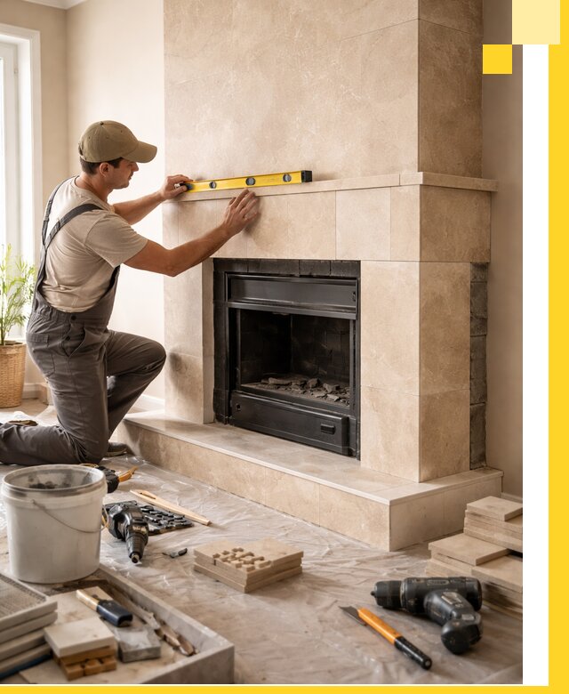 Установка и монтаж каминов в частном доме под ключ в Геленджике