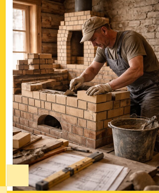 Кладка печей из кирпича в Геленджике цены от 31182 р. - ЭриданГлн