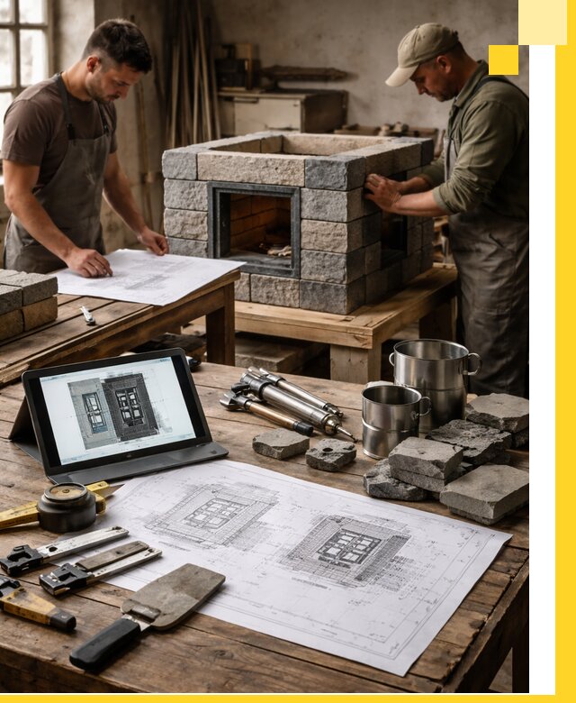 Разработка проектов печей с согласованием и монтажом в Геленджике