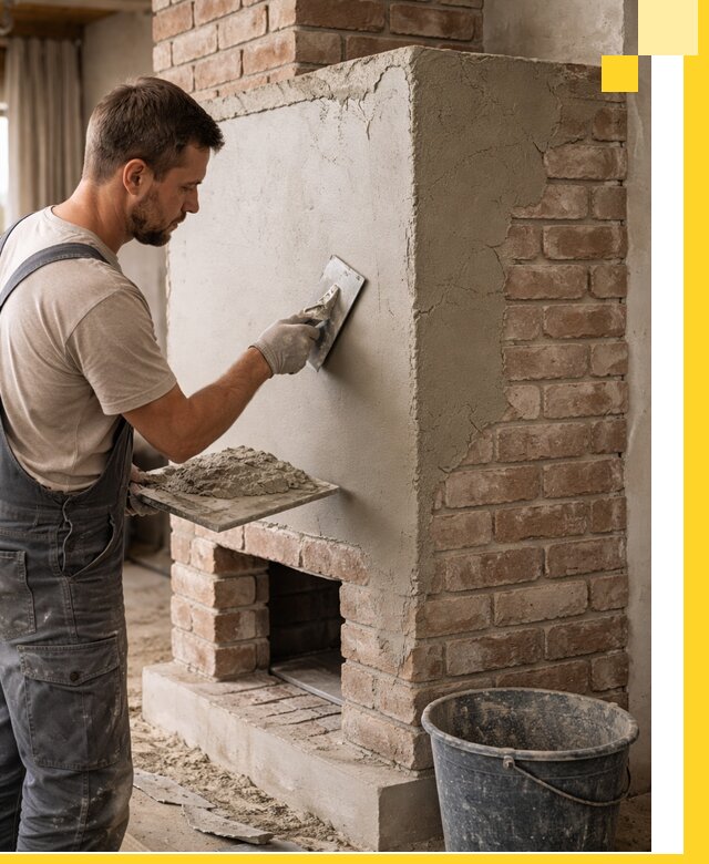 Отделка печей и облицовка каминов в Геленджике под ключ