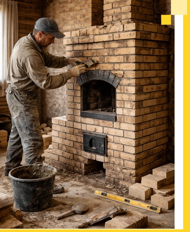 Кирпичные печи под ключ в Геленджике: проектирование и кладка