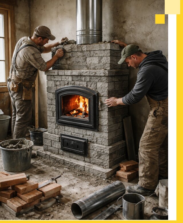 Производство, поставка и монтаж дровяных печей в Геленджике