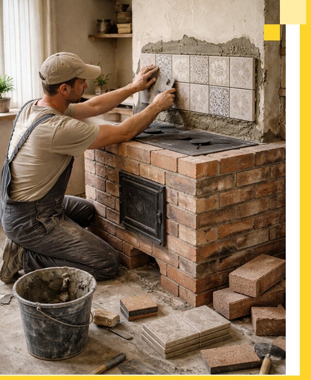 Печи с плитой на заказ монтаж гарантия и сервис в Геленджике