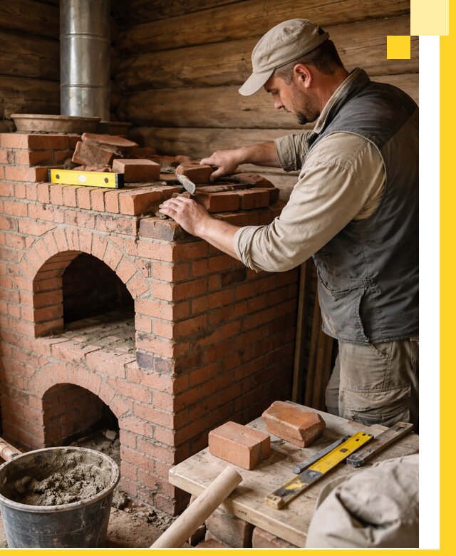 Изготовление и установка русских печей в Геленджике под ключ