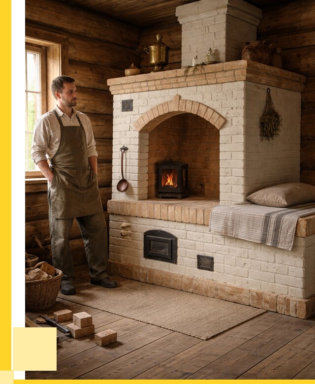 Русские печи с лежанкой под ключ в Геленджике от 155910 р. ЭриданГлн