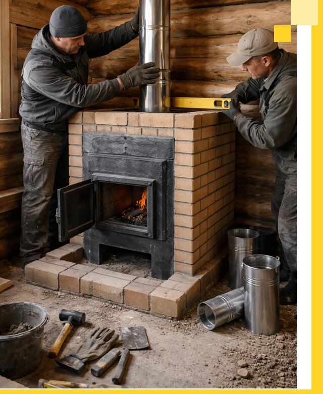 Проектирование, изготовление и установка банных печей в Геленджике