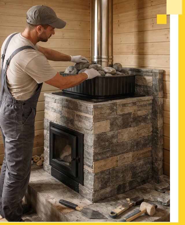 Печи для парной в Геленджике, производство, монтаж и обслуживание