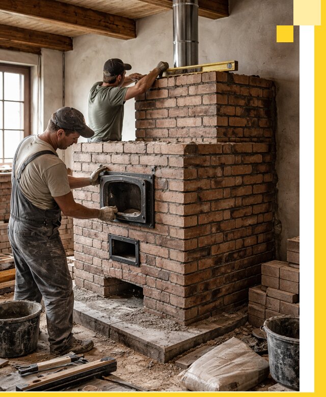 Печи для загородного дома под ключ в Геленджике — монтаж и сервис