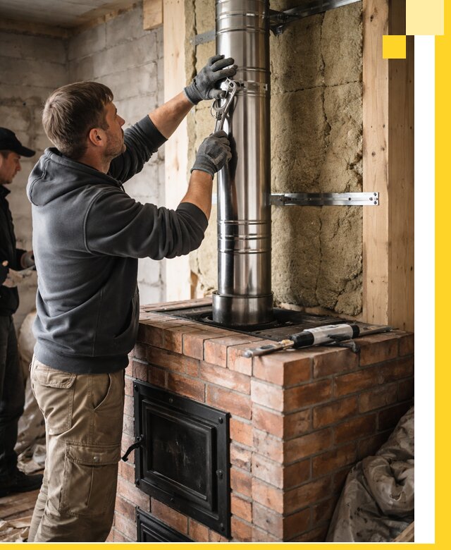 Изготовление и монтаж печей и дымоходов под ключ в Геленджике