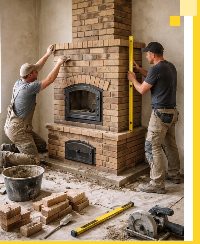 Продажа и установка печей и каминов для дома под ключ в Геленджике