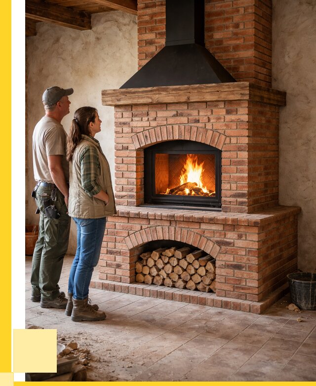 Печи камины из кирпича в Геленджике от 124728 р. | ЭриданГлн