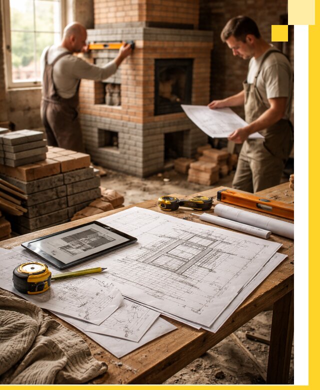 Проекты печей и каминов с индивидуальным дизайном в Геленджике