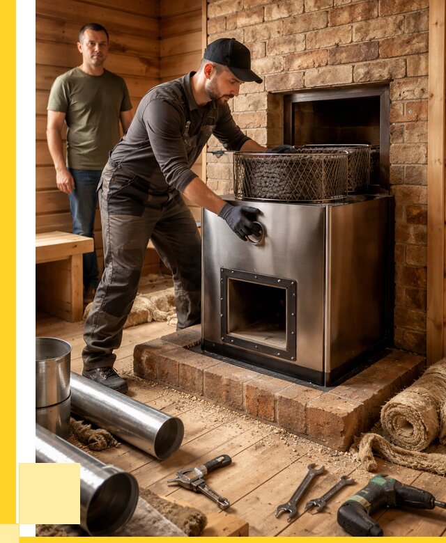 Монтаж банных печей под ключ в Геленджике от 18709 р., ЭриданГлн