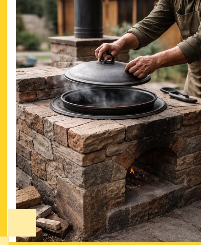 Печи для казана в Геленджике по цене от 18709 р. | ЭриданГлн