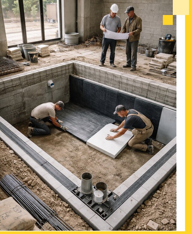 Проекты частных и общественных бассейнов под ключ в Геленджике