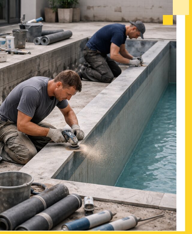 Профессиональный ремонт бассейнов под ключ в Геленджике