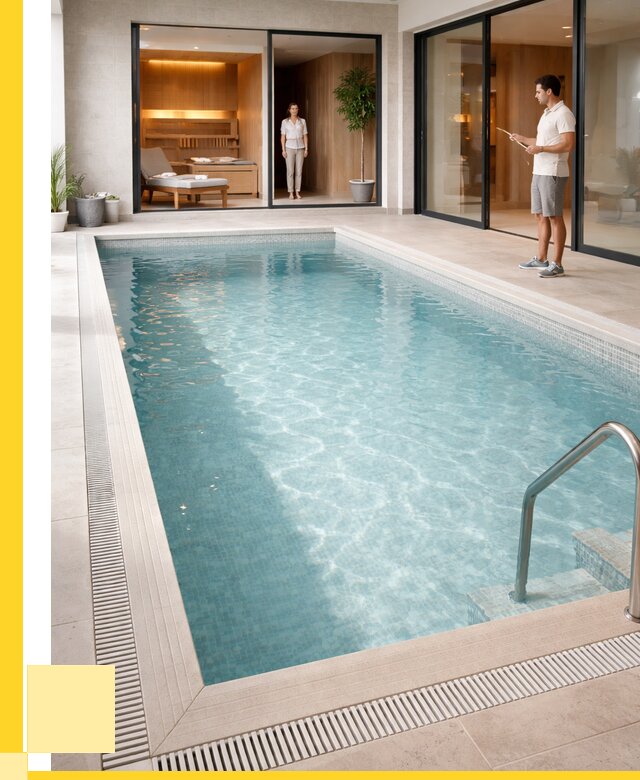 Отделка бассейна пленкой ПВХ в Геленджике от 3638 р. - ЭриданГлн