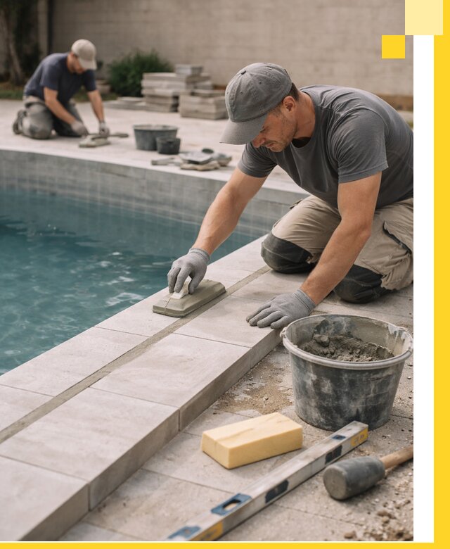 Отделка бассейнов в Геленджике: декоративная отделка и гидроизоляция