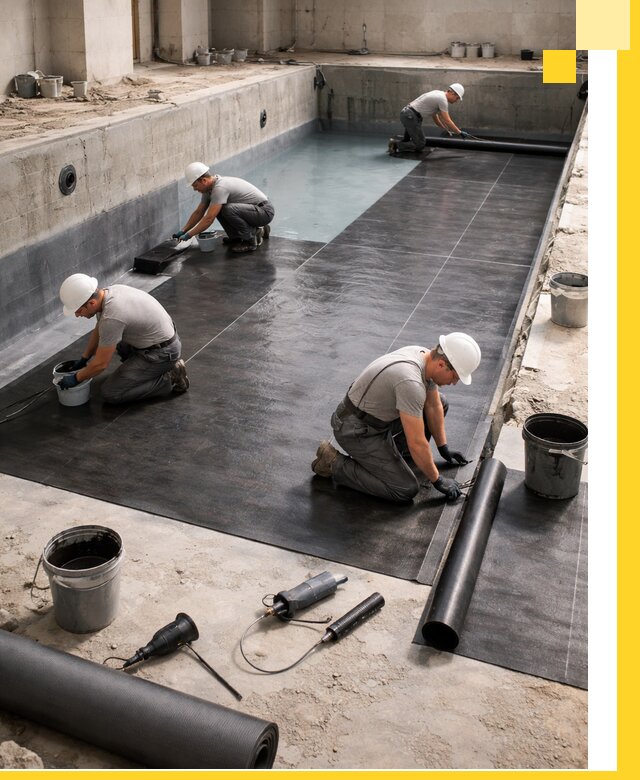 Профессиональная гидроизоляция бассейнов и чаш в Геленджике под ключ