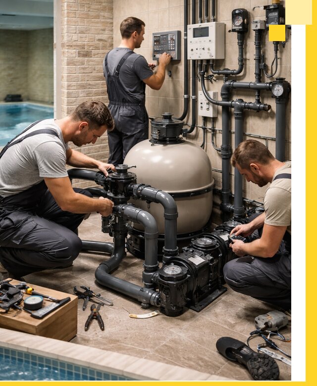 Комплексное оборудование для бассейнов под ключ в Геленджике