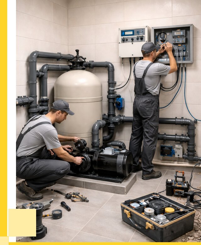 Монтаж оборудования для бассейнов в Геленджике от 41576 р. | ЭриданГлн