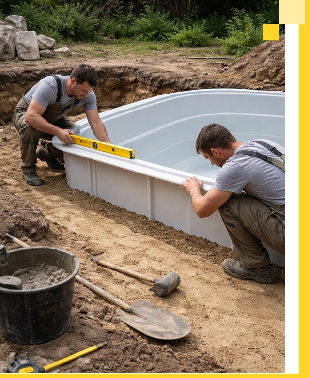 Производство и установка пластиковых бассейнов в Геленджике под ключ