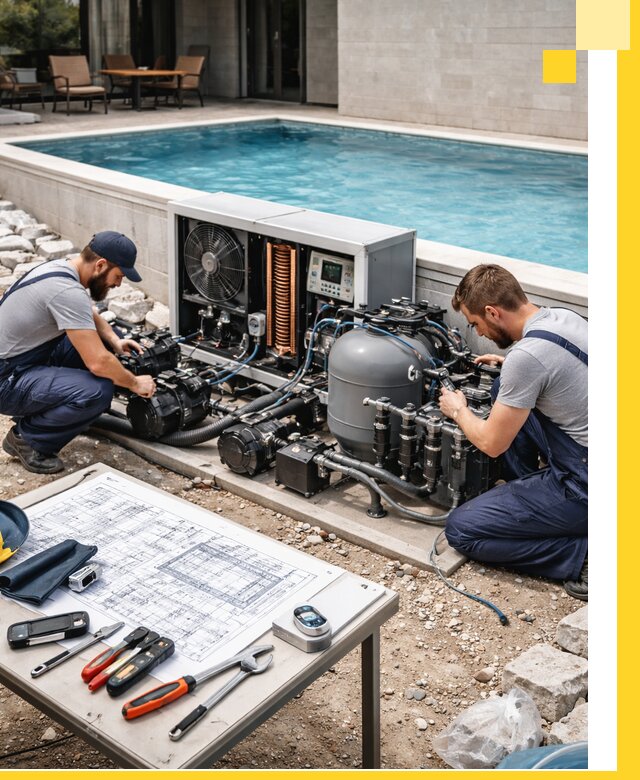 Проектирование и монтаж бассейнов с подогревом в Геленджике