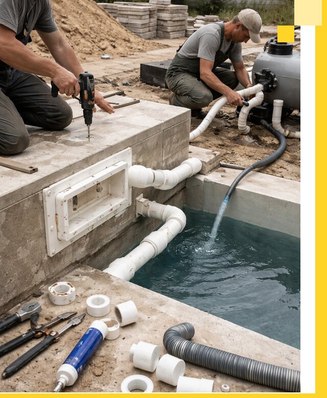 Строительство скиммерных бассейнов под ключ в Геленджике