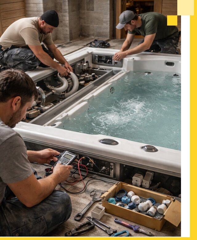 Гидромассажные бассейны под ключ в Геленджике, дизайн и монтаж