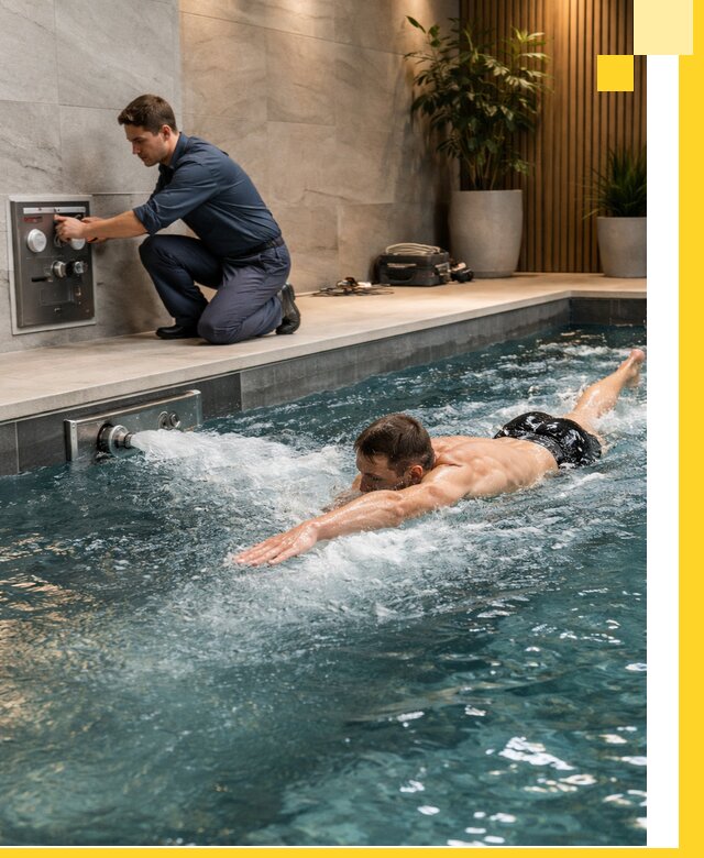 Проектирование и монтаж бассейнов с противотоком в Геленджике