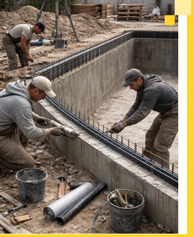 Качественный монтаж чаши бассейна в Геленджике под ключ с гарантией