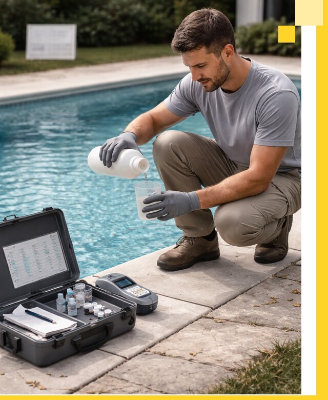 Профессиональная дезинфекция воды в бассейне в Геленджике