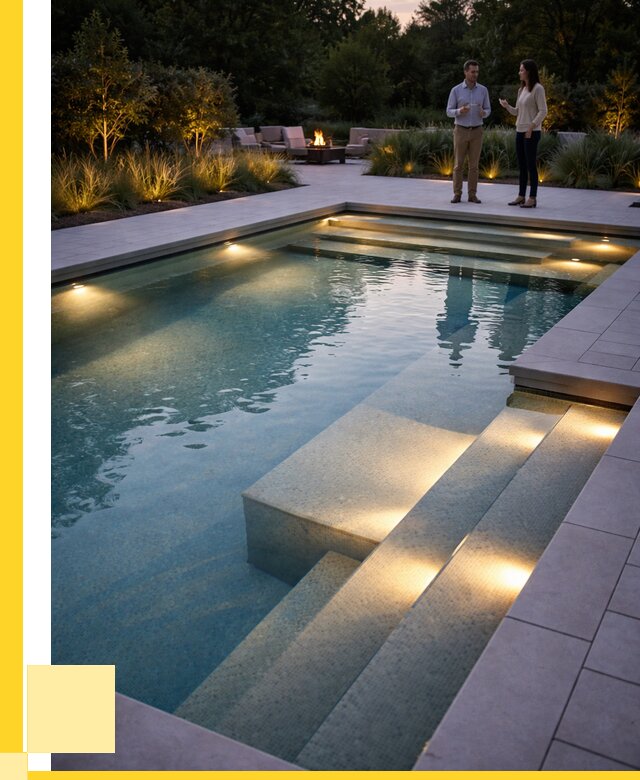 Освещение бассейнов в Геленджике под ключ от 25985 р. | ЭриданГлн