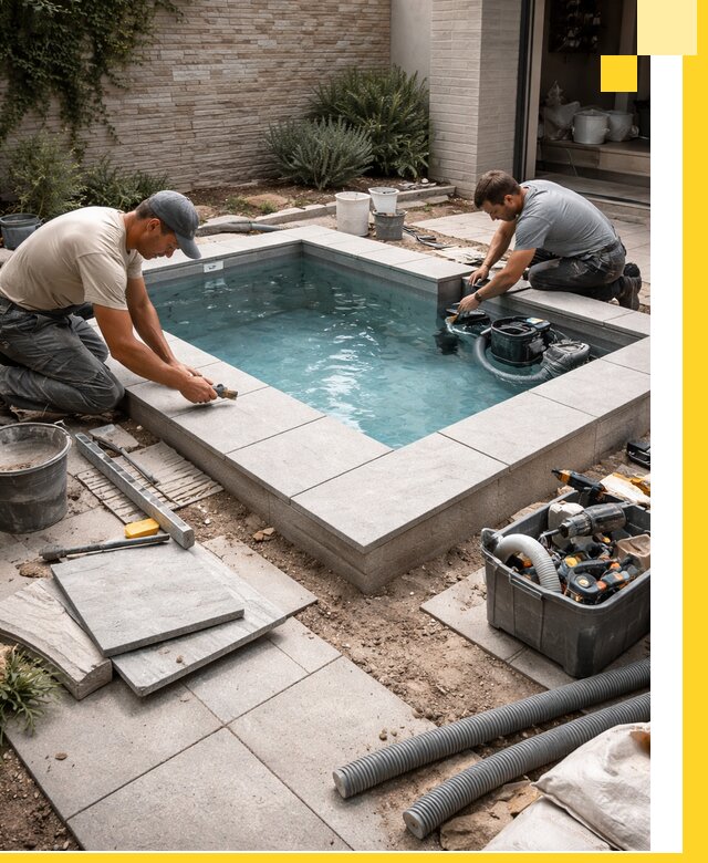 Мини бассейны под ключ в Геленджике, дизайн и установка