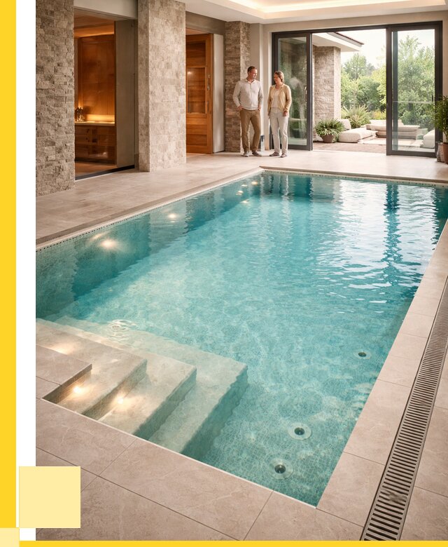 Бассейн во дворе в Геленджике: проект, отделка от 1247280 р. | ЭриданГлн