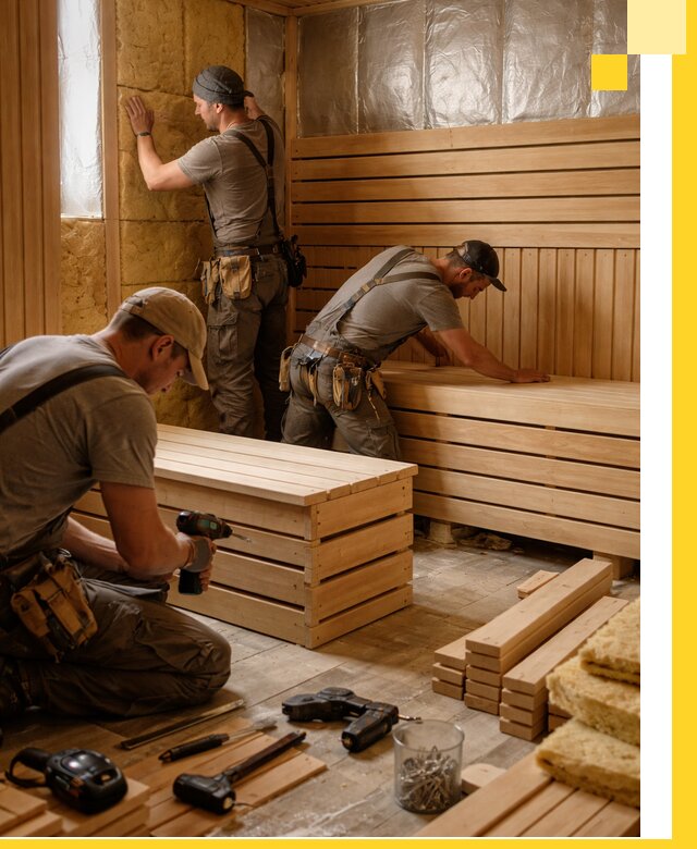 Профессиональное строительство саун под ключ в Геленджике