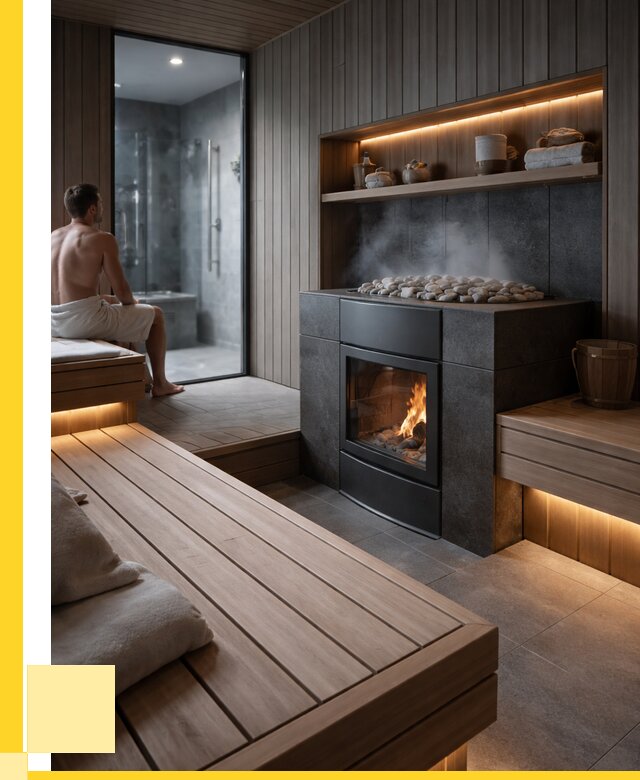 Проект сауны в частном доме в Геленджике от 36379 р. | ЭриданГлн