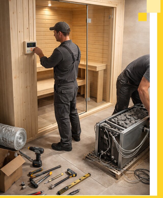 Поставка, установка и монтаж электрических саун в Геленджике