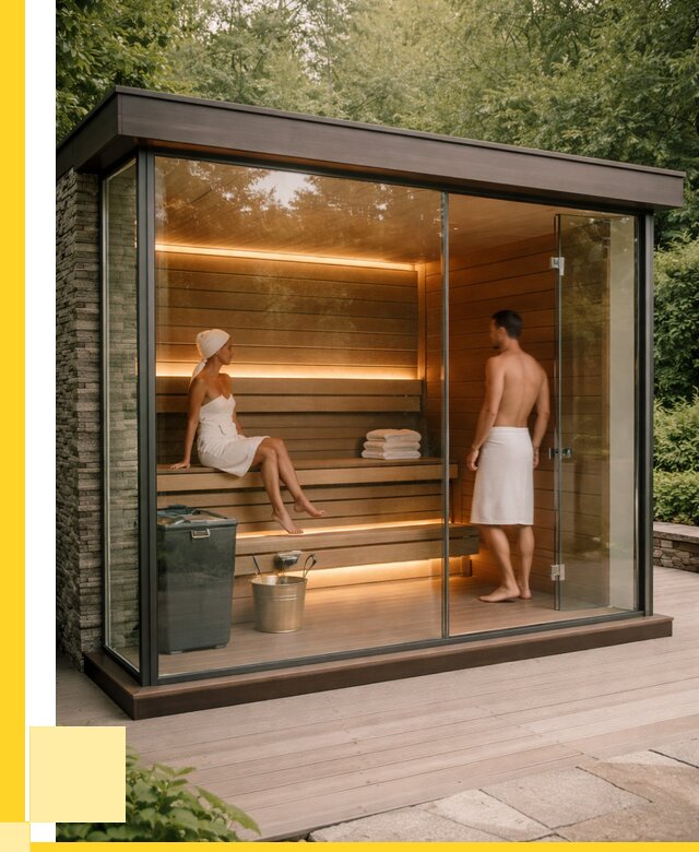 Сауна стеклянная и двери для сауны в Геленджике от 259850 р. | ЭриданГлн