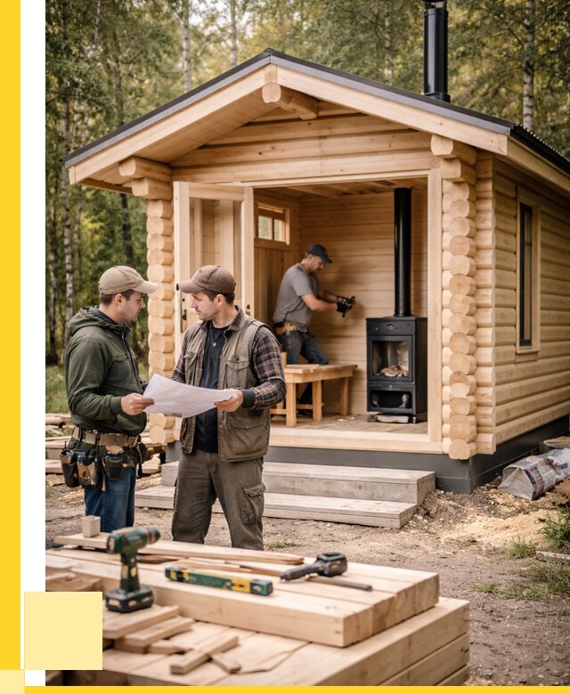 Монтаж бань под ключ в Геленджике — от 207880 р. | ЭриданГлн