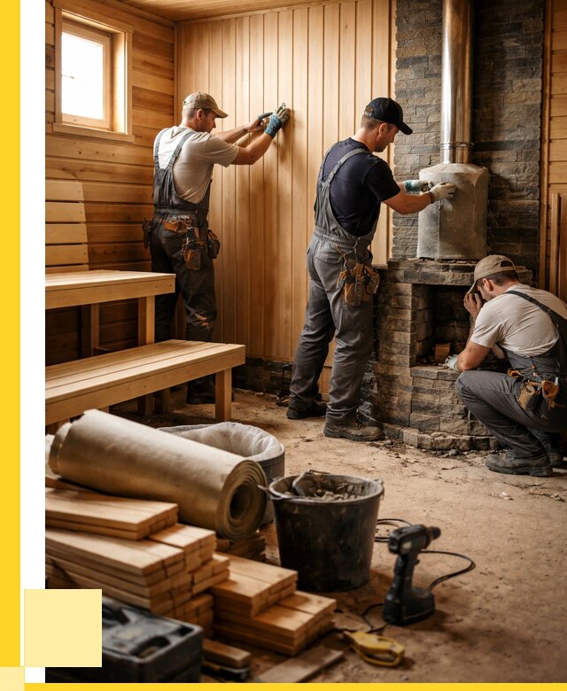 Ремонт бань под ключ в Геленджике от 46773 р. | ЭриданГлн