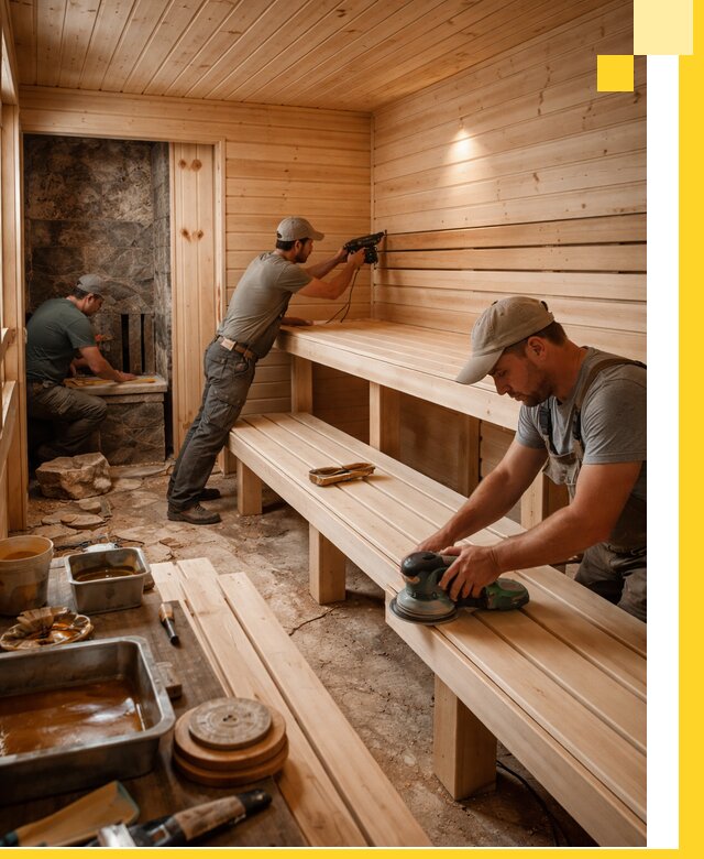 Профессиональная отделка бань в Геленджике под ключ, с гарантией