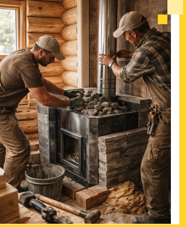 Строительство и отделка русских бань под ключ в Геленджике