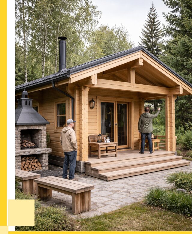 Деревянные бани под ключ в Геленджике от 467730 р. | ЭриданГлн