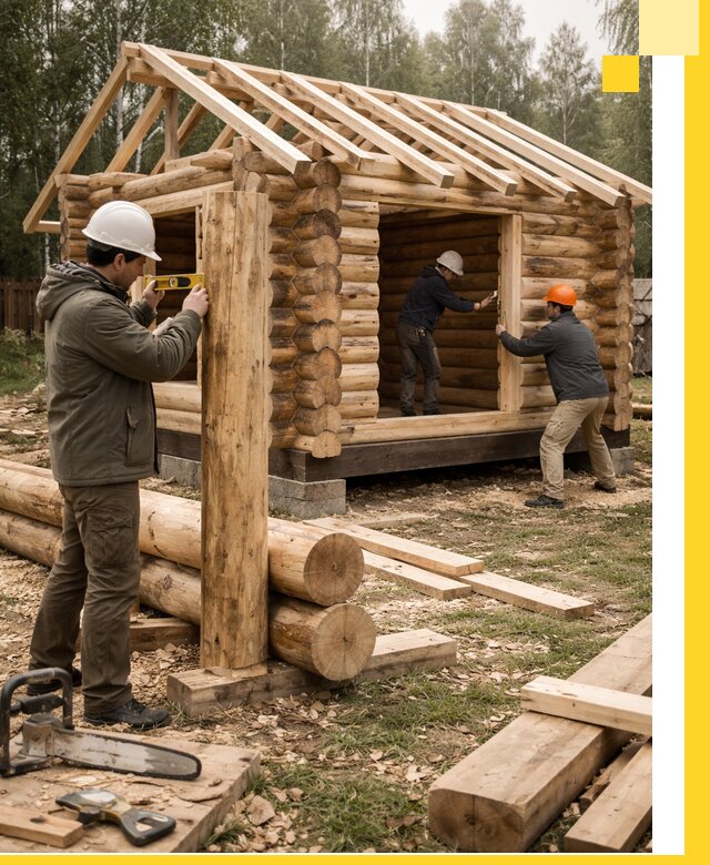 Строительство бань для дачи под ключ в Геленджике с доставкой и монтажом